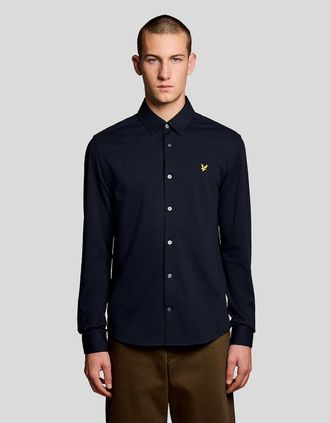 Lyle & Scott Lyle And Scott Mens Cotton Oxford Jersey Shirt - Size: 42/Regular