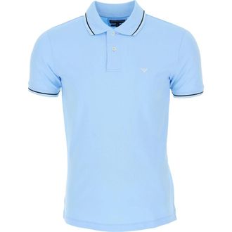 Emporio Armani Lichtblauwe Polo Shirt - Heren - Polos - Blauw - 2XL - Katoen - Tops
