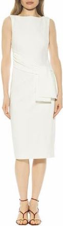 Alexia Admor Tie Detail Sleeveless Sheath Dress in Ivory at Nordstrom Rack, Size X-Small