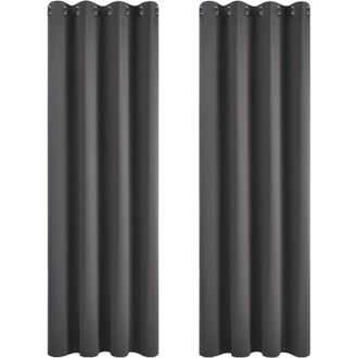 OEM Rideau Occultant - Polyester - 114 X 132 Cm - Para Dormitorio Sal&oacute;n - Pack De 2