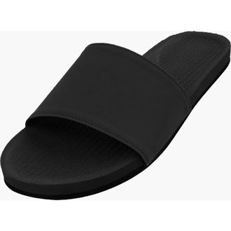 indosole Responsibly-Made Tire Sole Slide Sandals in Black at Nordstrom, Size 11