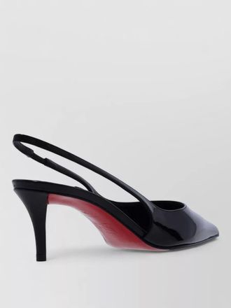 Christian Louboutin patent leather slingback pumps