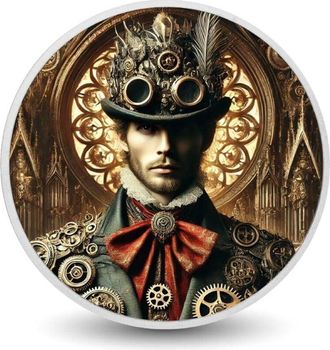 OEM Emperador Del Tiempo: Un Legado Steampunk Moneda De Plata De 1 Oz
