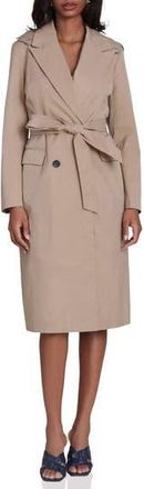 Avec Les Filles Hooded Blazer Trench Coat in Khaki at Nordstrom Rack, Size X-Large