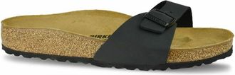 Birkenstock Sandalen Madrid Birko-Flor - Dames - Sandalen - Zwart - 36 EU - Leer - Schoenen