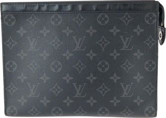 Louis Vuitton Black Monogram Eclipse Pochette Voyage Mm (Authentic Pre-Loved)
