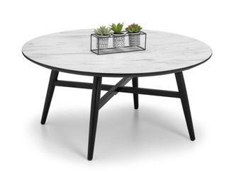 Netfurniture Pyro Marble Effect Coffee Table in White