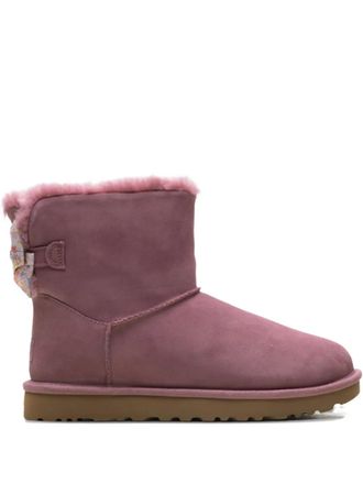 UGG Mini Bailey Bow II su&egrave;de laarzen - Roze