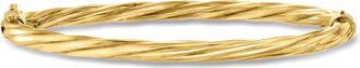 Ross-Simons Italian 18kt Gold Over Sterling Twisted Bangle Bracelet