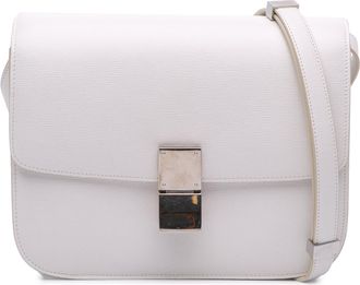 Celine Pre-owned Womens Classic Box Leather Bag - White - One Size