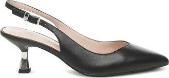Liu Jo 60mm slingback pointed-toe pumps - women - Calf Leather/Goat Skin/Calf Leather - 37 - Black