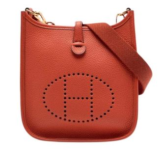 Herm&egrave;s Pre-owned Evelyne TPM - Dames - Pre-owned - Oranje - Maat: ONE Size Leer