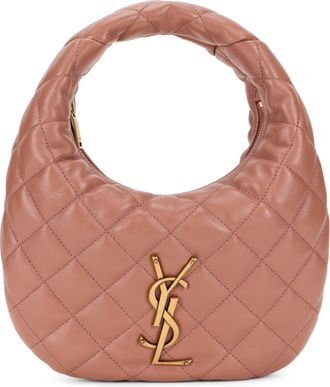 Saint Laurent Womens Handbag Icarino Quilted Nappa Pink Lambskin Leather Handbags Hand Bags