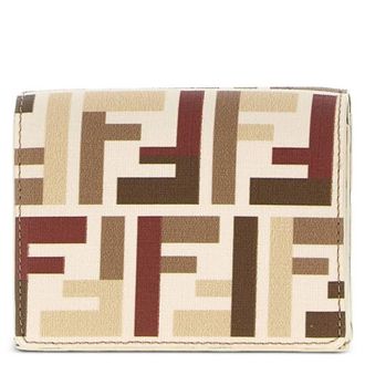 Fendi FF Jacquard Roma Tri-Fold Wallet
