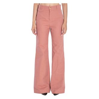 Chlo&eacute; Wide Trousers - female - Chlo&eacute; - Wide Trousers - Pink - S - Trousers