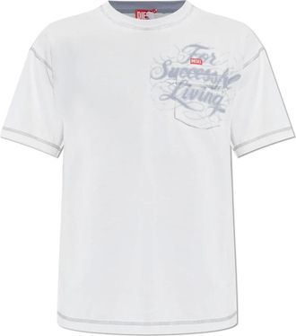 Diesel Hombre, Camisetas, Blanco, Talla: 3XL
