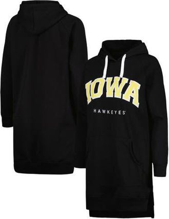 Gameday Couture Womens Gameday Couture Black Iowa Hawkeyes Take a Knee Raglan Hooded Sweatshirt Dress at Nordstrom, Size Medium