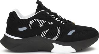 Valentino Garavani Mens Sneakers Demivee Mesh And Suede Black-Black-Grey C-White-Black-White-Black Upper: Fabric Trainers Black/black/grey C/white/black-white-black