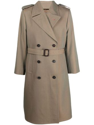 Maison Margiela Trench doppiopetto - Verde
