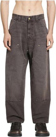 Carhartt Work in Progress Double Knee Pant - Heren - Loose Fit Jeans - Bruin - S - Katoen - Jeans