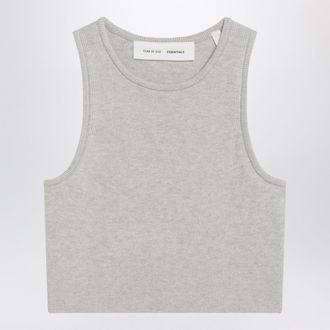 Fear of God Ribbed Greige Cropped Top
