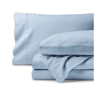 Bare Home 100% Organic Cotton Flannel Sheet Set in Light Blue at Nordstrom, Size Twin X-Long