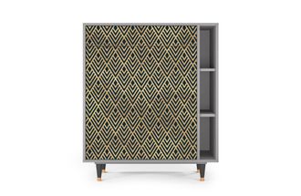 StoryZ Aparador azul 2 cajones y 2 puertas L 94 cm