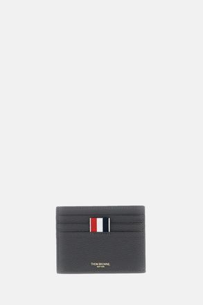 Thom Browne Porta Carte Pelle Soft Pebble Grain