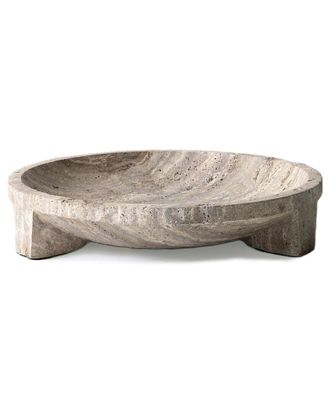 BIDKhome Dnu Bidkhome Travertine Bowl Large