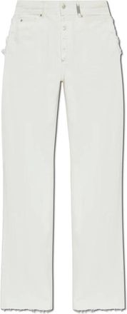 Alexander McQueen Jeans, Heren, Wit, S, Katoen, Jeans met vintage effect