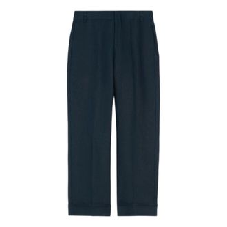 Max Mara Anselmo Wide Trousers - female - Max Mara - Wide Trousers - Blue - L - Trousers