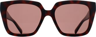 Gucci Square Womens Havana Brown GG2102S - One Size