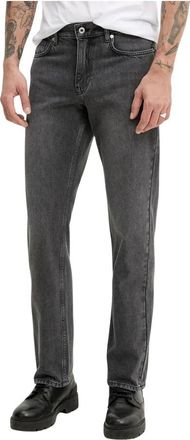 Karl Lagerfeld Straight Jeans - Heren - Slim Fit Jeans - Grijs - W32 L30 - Katoen - Jeans