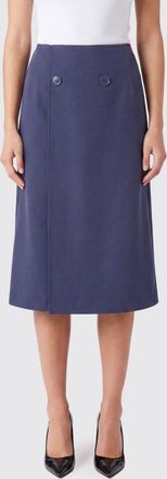 Maison Margiela Gonna midi a portafoglio in misto lana con White Stitch