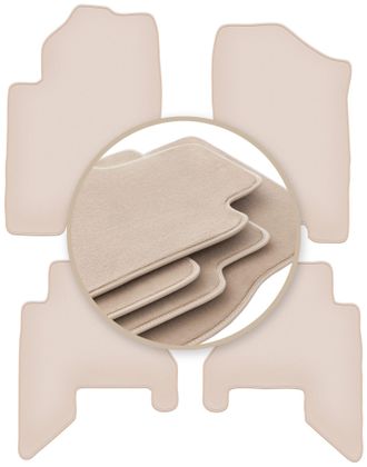 OEM Alfombrillas Beige Premium Para Nissan Pathfinder 5 Plazas (antes Del Facelift) 2005-2010
