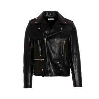 Saint Laurent Giacca - male - Saint Laurent - Leather Jackets - Black - L - Jackets