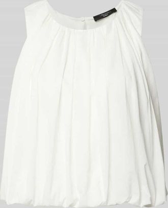 Max Mara Regular Fit Blusentop aus reiner Baumwolle Modell ANGEL in Weiss, Gr&ouml;&szlig;e XXL