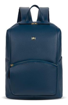 SwissGear Travel Gear 9901 Faux Leather Laptop Backpack in Navy at Nordstrom Rack