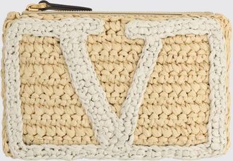 Valentino Garavani Borsa mini Viva Superstar in viscosa crochet con VLogo