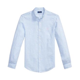 Polo Ralph Lauren Heren, Overhemden, Blauw, Maat: 2XL Linnen