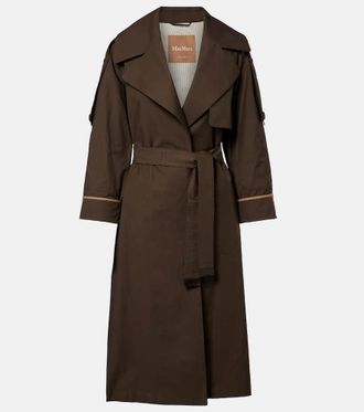 Max Mara The Cube cotton-blend twill trench coat