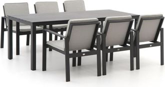 Bellagio la vita attrattiva Bellagio Vezzano/Menzano 220cm dining tuinset 7-delig