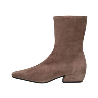 Stefano Lauran Schoenen, Dames, Bruin, 40 EU, Leer, Isabel Enkellaarsjes