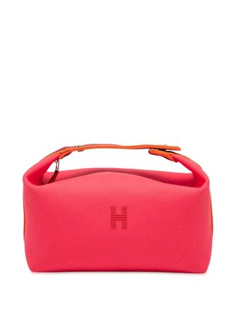 Hermès 2020-2025 Large Canvas Bride A Brac vanity bag - women - Canvas - One Size - Pink