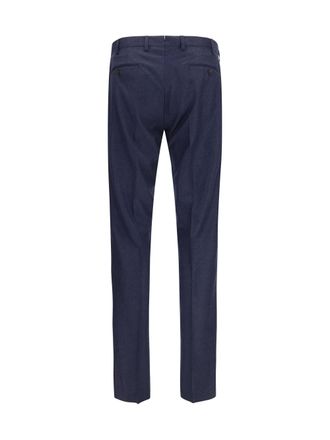 Germano Virgin Wool Trousers - Navy
