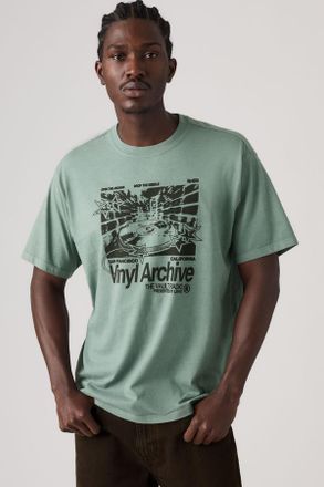 Levi's Camiseta de corte vintage y gr&aacute;fico - Hombre - 2XL - Azul / Vnyl Archive Stormy Sea