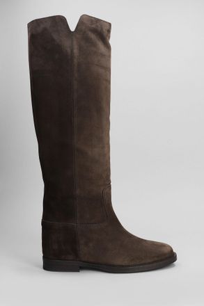 Via Roma 15 In Dark Brown Suede