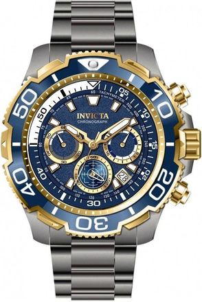 Invicta Mens TI-22 48mm Silver Tone Quartz Watch