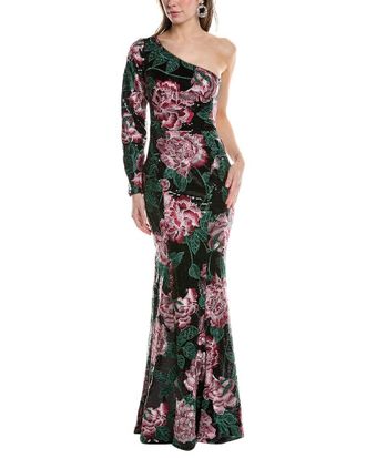 Marchesa One-Shoulder Gown