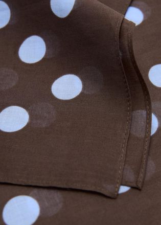 Mango Foulard stampa pois cioccolato - Donna - Taglia unica - MANGO